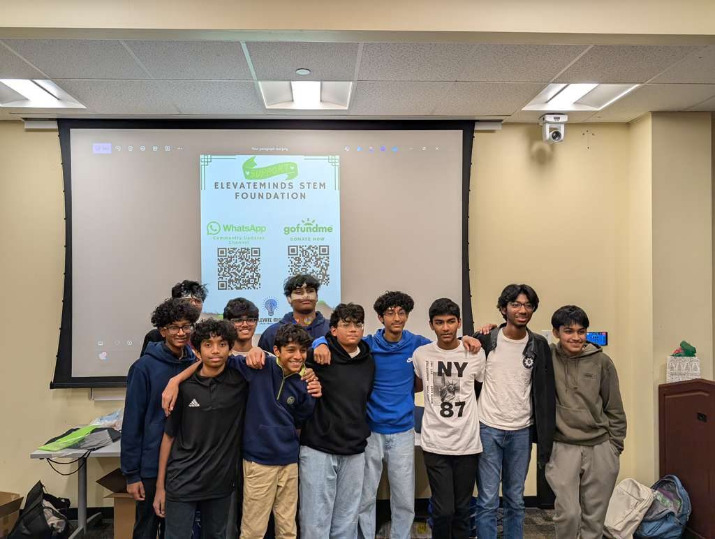 The ElevateMinds STEM Foundation student leadership team